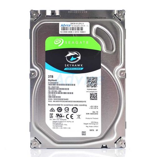 3 TB SATA-III Seagate SkyHawk (64MB, 7200RPM, Synnex)