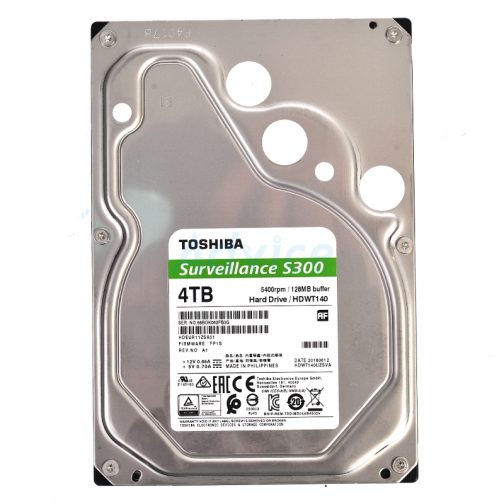 4.TB SATA-III Toshiba S300 (128MB., 5400RPM) For CCTV