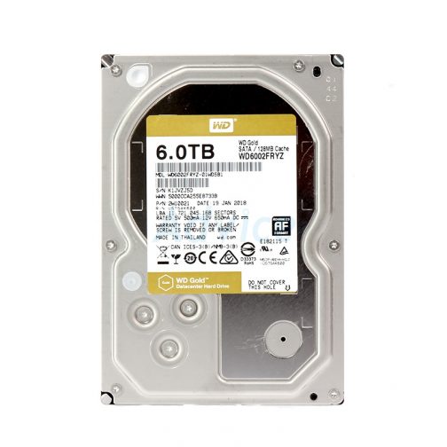 6 TB SATA, WD Gold ,128MB, 7200RPM