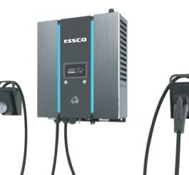 ESSCO 30kW Wall Mount DC Fast Charger เครื่องชาร์จรถยนต์ไฟฟ้า