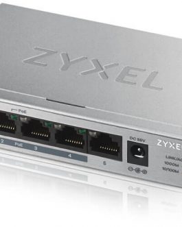 ZyXEL (GS1005HP) 5 Port (4 Port PoE) (5”) Gigabit Switching Hub